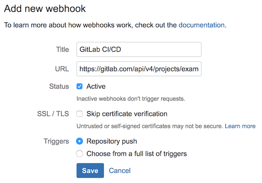Bitbucket Cloud webhook