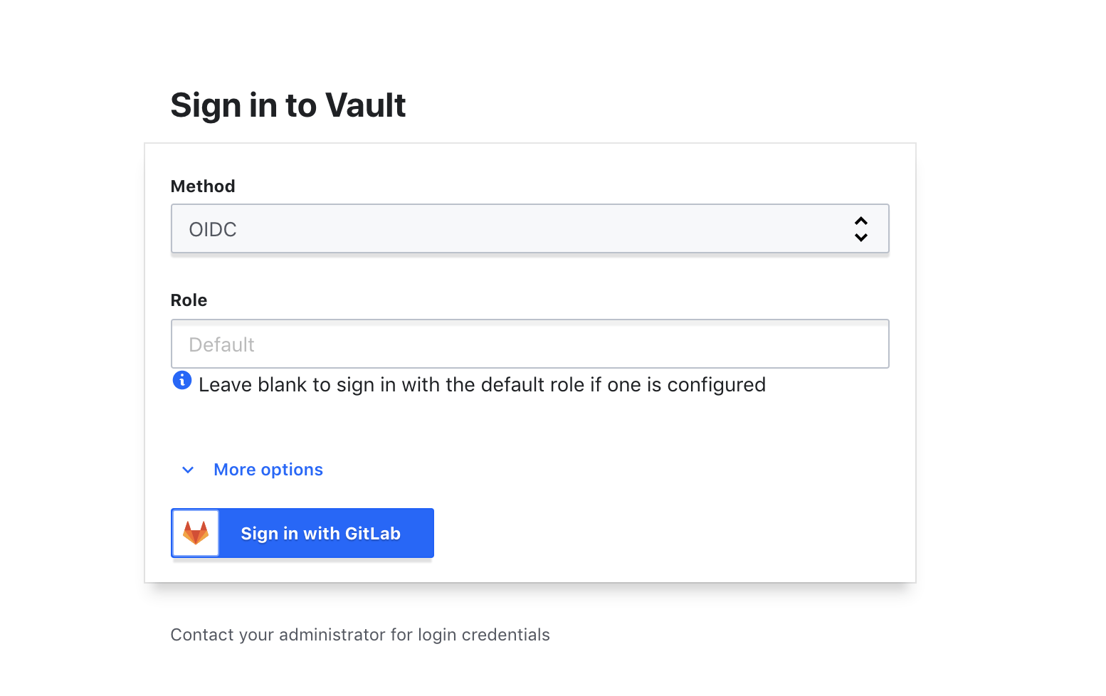 Sign into Vault with GitLab